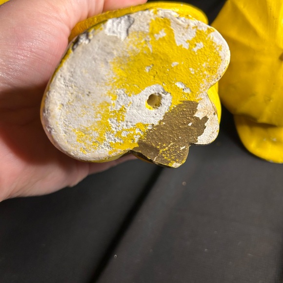 VTG MCM Chalkware set of 3 Asian figurines. Light surface damage on all 3. - Picture 8 of 9